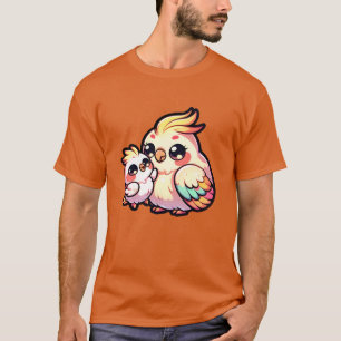 Camiseta Madre Cockatiel con su bebé para el Día de la Madr