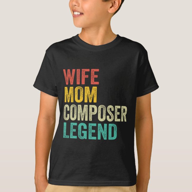 Camiseta Madre compositora leyenda del Día de la Madre (Anverso)