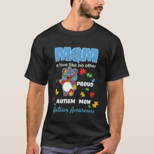 Camiseta Madre con Conciencia del Autismo Amor de Madre Org