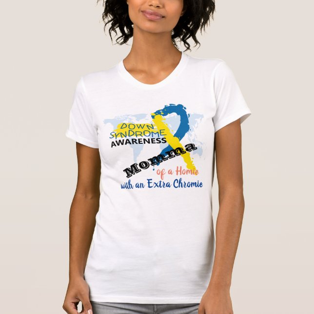 Camiseta Madre con conciencia del síndrome de Down (Anverso)