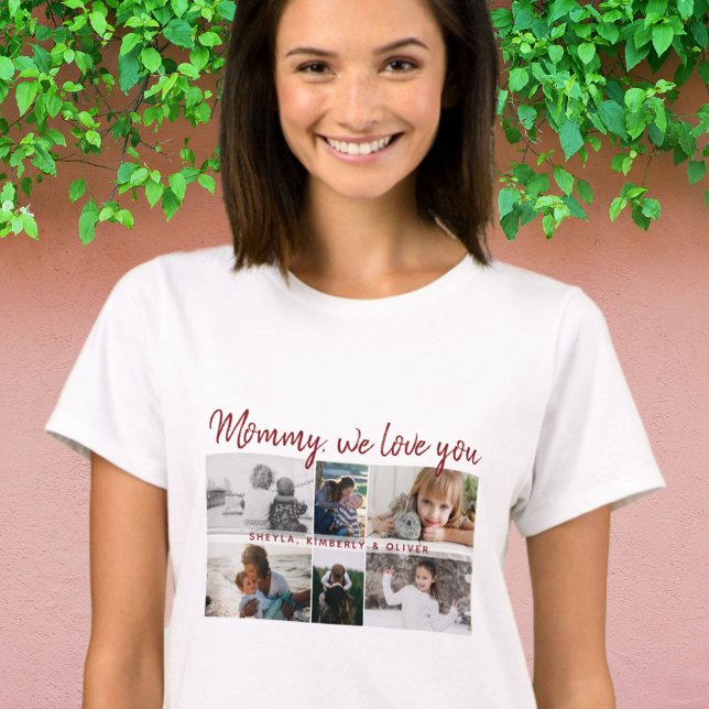 Camiseta Madre con hijos y madre familiar 6 Collage de foto (Subido por el creador)