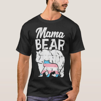 Camiseta Madre con travesía de bandera transgénero transgén