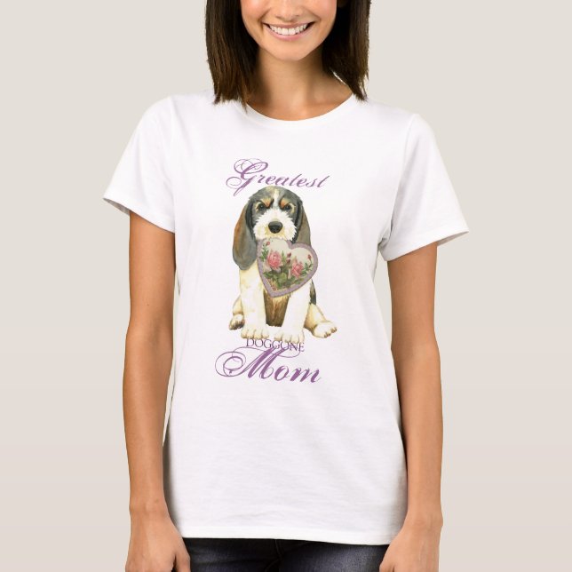 Camiseta Madre Corazón de PBGV (Anverso)