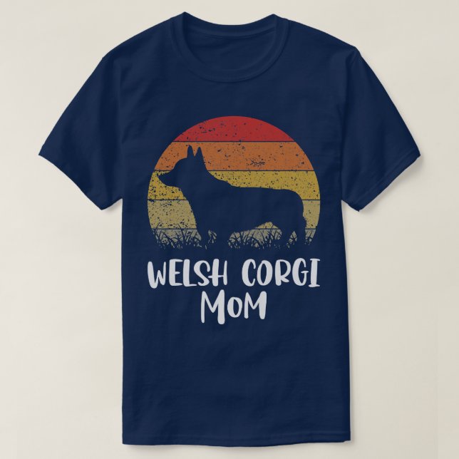 Camiseta Madre Corgi Perro galesa 1680 (Diseño del anverso)