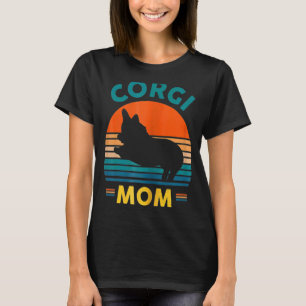 Camiseta Madre Corgi Retro Perro Madre Dueña de Mascotas Gr