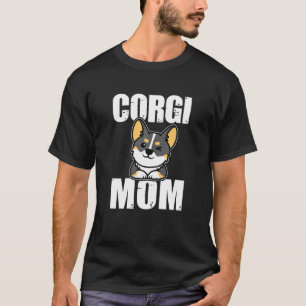 Camiseta Madre Corgi Tricolor Para Mujeres Corgi