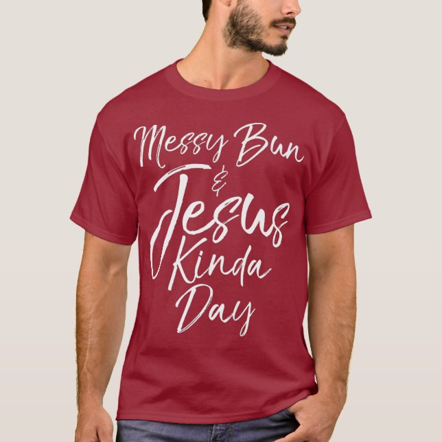 Camiseta Madre cristiana linda regalo a las mujeres desorde (Anverso)