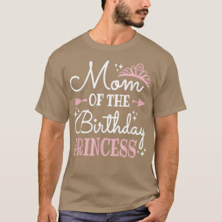 Camiseta Madre Cuta De La Princesa De Cumpleaños Madre Grac