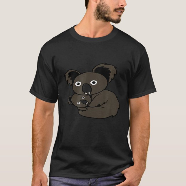 Camiseta Madre Cuta Koala Con Animal De Cub (Anverso)