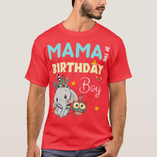 Camiseta Madre Cute Elefante Del Niño De Cumpleaños
