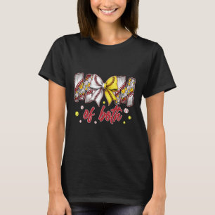 Camiseta Madre de ambos Bysebyll Softbyll Coquette Bow Día