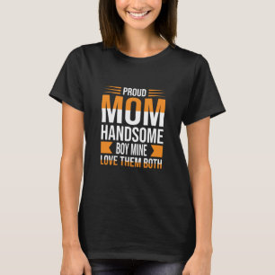 Camiseta Madre de arte orgullosa madre de niño guapo