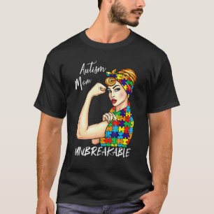 Camiseta Madre de Autismo Irrompible  Conciencia de Autismo