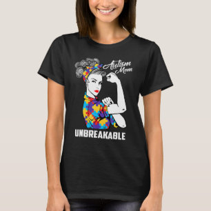 Camiseta Madre de Autismo Irrompible Regalo de Conciencia d