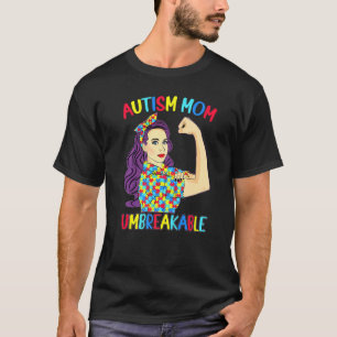 Camiseta Madre de autismo - Mujer de conciencia de autismo