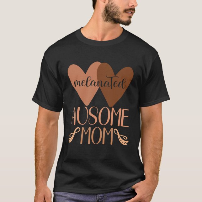 Camiseta Madre de autismo negra ama a mamá niño autista Neu (Anverso)