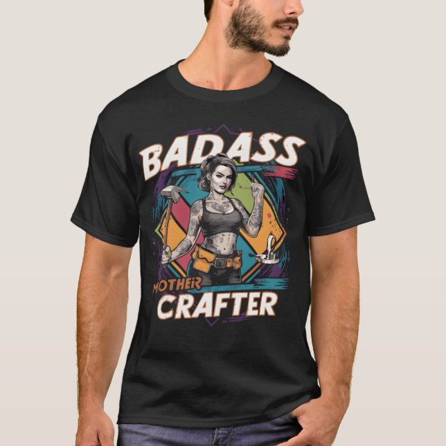 Camiseta Madre de Badass retro (Anverso)