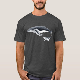 Camiseta Madre de ballena jorobada y bebé de ballena joroba