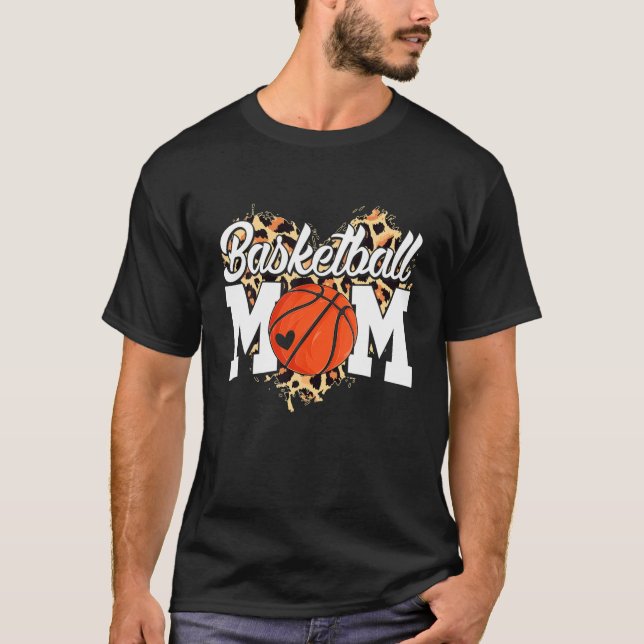 Camiseta Madre de básquetbol, Novedad de , leopardo de cora (Anverso)