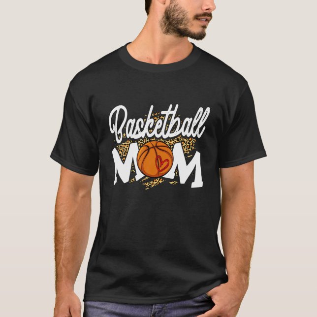 Camiseta Madre de básquetbol, Novedad de , leopardo de cora (Anverso)