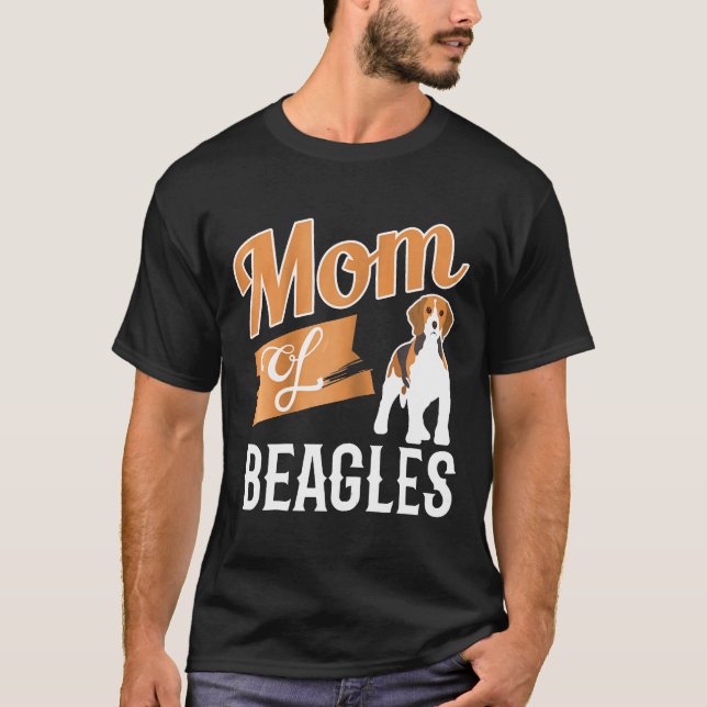 Camiseta Madre De Beagles Orgullosa Mascota Padre Amor Anim (Anverso)