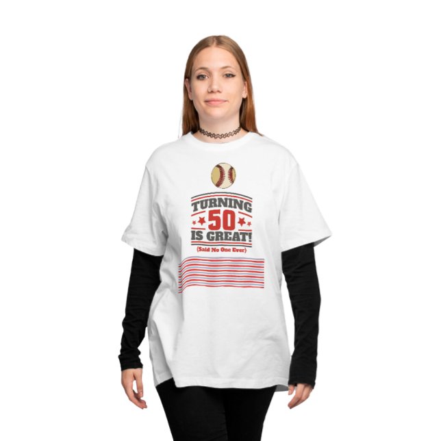 Camiseta Madre de béisbol 50.º cumpleaños (Subido por el creador)