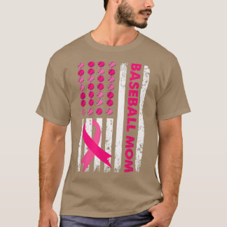 Camiseta Madre de béisbol, bandera de los Estados Unidos de