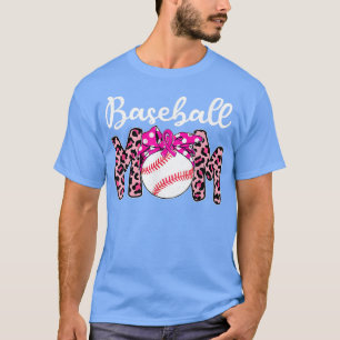 Camiseta Madre de béisbol Cinta rosa Conciencia sobre el cá