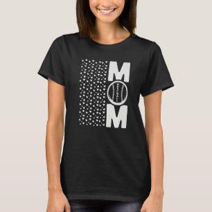 Camiseta Madre de beisbol, mujeres Camisas, letra pequeña,