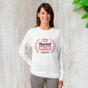 Camiseta Madre de béisbol mujeres de manga larga