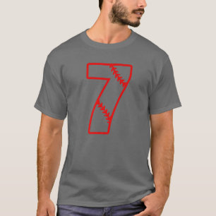 Camiseta Madre de béisbol número 7 regalos para mamá