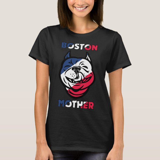 Camiseta Madre de Boston Terrier (Anverso)