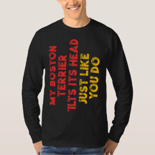 Camiseta Madre de Boston Terrier Papá Noel Dueño del Perro