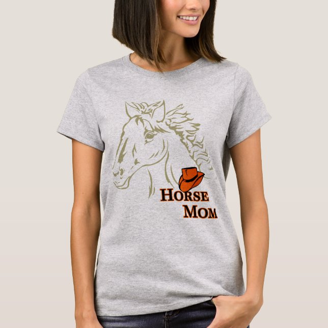 Camiseta Madre de caballo con té de mujer Gorra (Anverso)