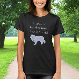 Camiseta Madre De Cavalier Rey Charles Spaniel Silver