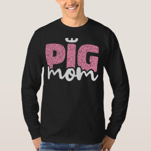 Camiseta Madre de cerdo teje nariz de cerdo rosa Día de la 