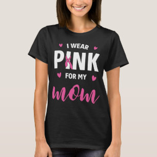 Camiseta Madre de cinta rosada luchadora contra el cáncer 