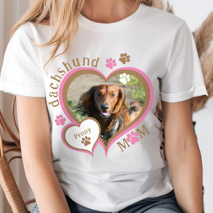 Camiseta Madre de Dachshund Adorable Foto Personalizada