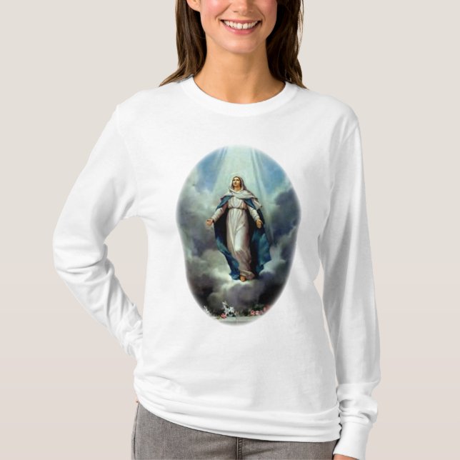 Camiseta Madre de Dios ruega por nosotros pecadores (Anverso)