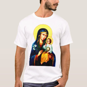 Camiseta Madre de Dios Virgen y niño  2 icono
