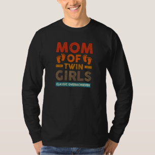 Camiseta Madre De Dos Chicas Gemelas Clásicas De Doble Éxit
