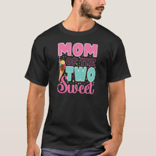 Camiseta Madre de Dos Dulces Niños Orgullosa Madre Mujer Ma