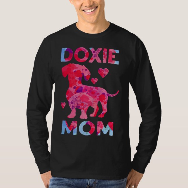 Camiseta Madre de Doxie, madre Weenie Perro Dachshund (Anverso)
