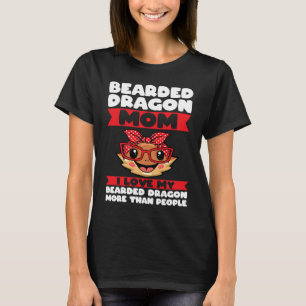 Camiseta madre de dragón barbudo amo a mi lagarto dragón ba