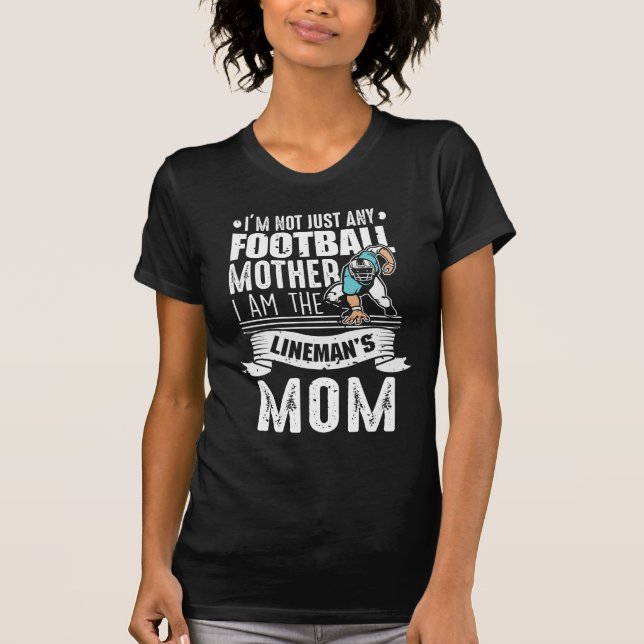Camiseta Madre de fútbol, hijo de Lineman, orgulloso (Anverso)