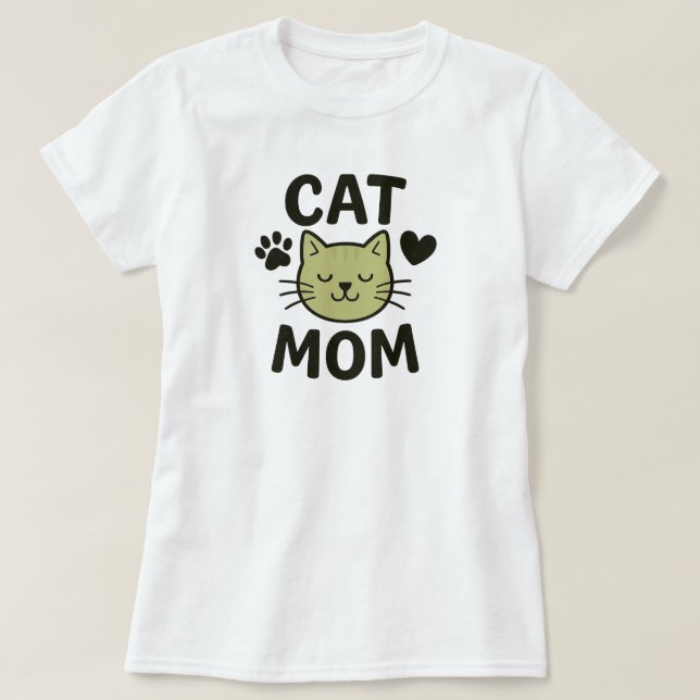 Camiseta Madre de gato (Diseño del anverso)