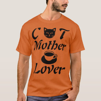 Camiseta madre de gato amante del café gran regalo