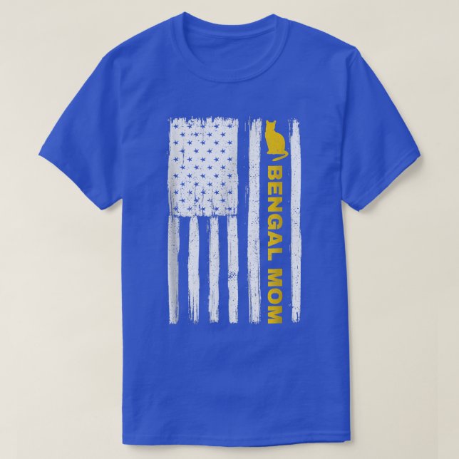 Camiseta Madre de gato bengalí virgen gato madre norteameri (Diseño del anverso)
