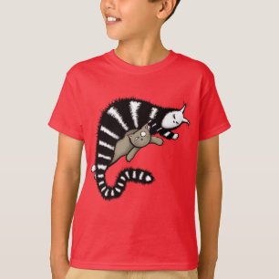 Camiseta Madre de gato protege a sus niños gatitos