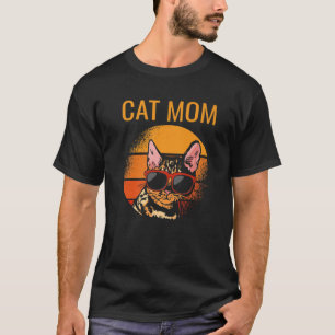 Camiseta Madre de gato virgen retro graciosa día de la madr